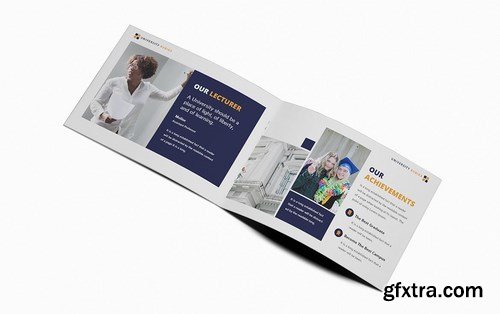 University A5 Brochure Template