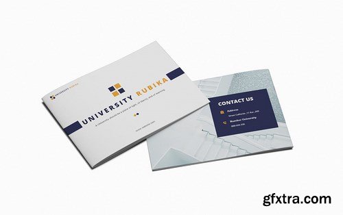 University A5 Brochure Template