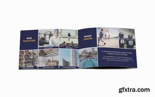 University A5 Brochure Template