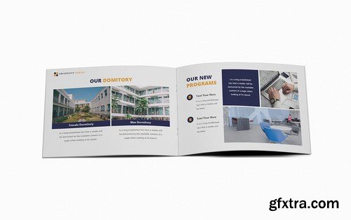 University A5 Brochure Template