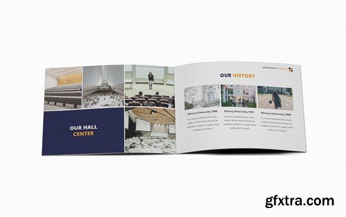 University A5 Brochure Template