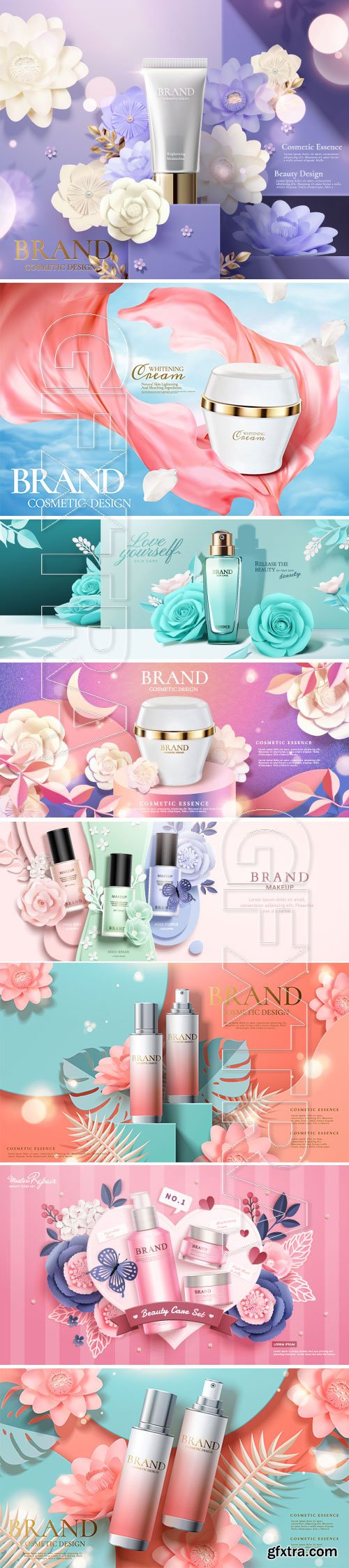 Brand cosmetic design, foundation banner ads # 6