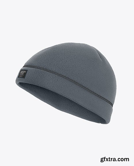 Fleece Hat Mockup - Side View 49866