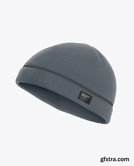 Fleece Hat Mockup - Side View 49866