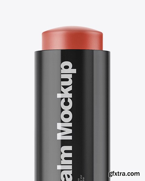 Glossy Lip Balm Tube Mockup 49727