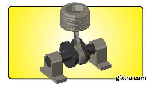 Animated Engine model design in fusion 360