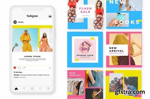 Social Media Kit Colorfull Fashion