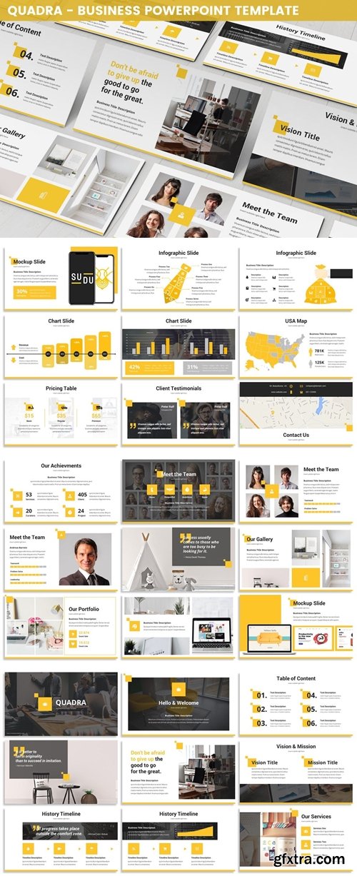 Quadra - Business Powerpoint Template