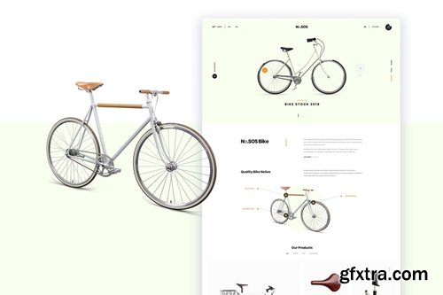 Ne25 - bike store landing page template