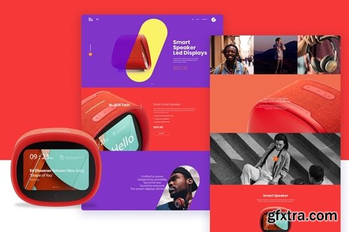 Ne27 - smart Speaker store landing page template