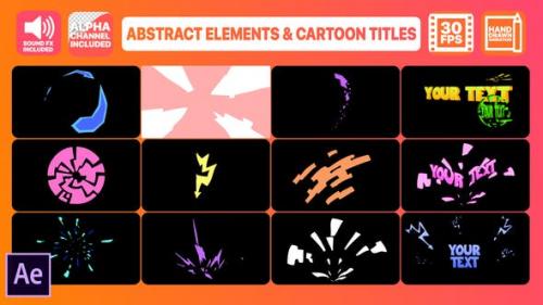 Udemy - Abstract Shapes And Cartoon Titles | After Effects