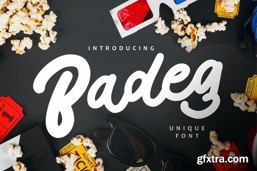 Badeg - Unique Font by IanMikraz on Envato Elements