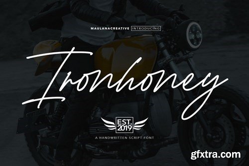 CM - Ironhoney Signature Font 4165713