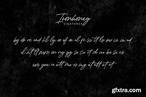 CM - Ironhoney Signature Font 4165713