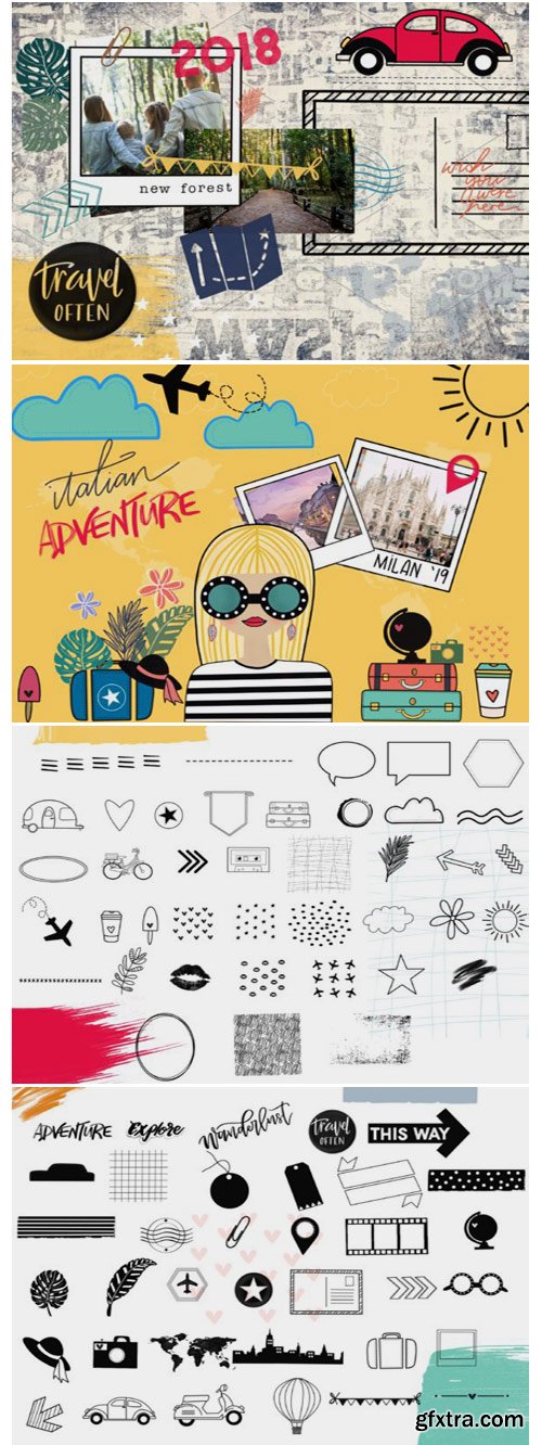 Wanderlust Stamp Pack for Procreate 1805839