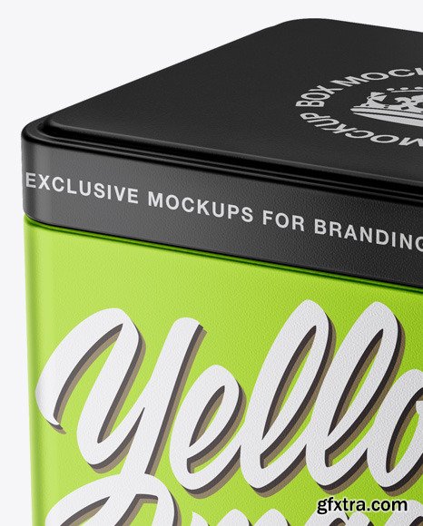 Metallic Box Mockup 49893