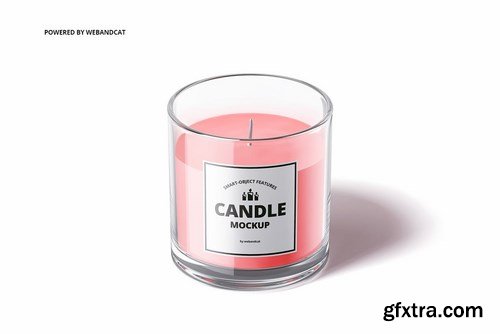Candle in Glass Mock-up