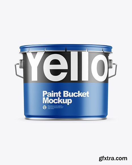 Matte Paint Bucket Mockup 49859