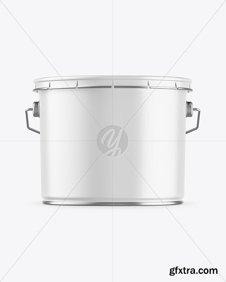 Matte Paint Bucket Mockup 49859