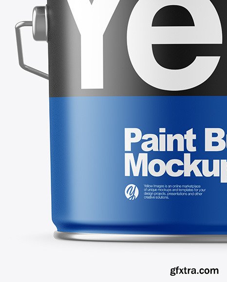 Matte Paint Bucket Mockup 49859