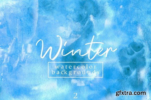 Winter Watercolor Backgrounds 2