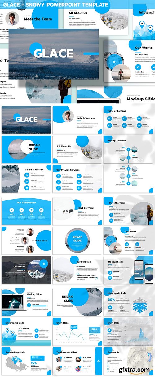 Glace - Snowy Powerpoint Template