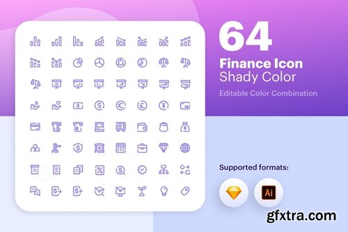 Finance Icon - Shady Color