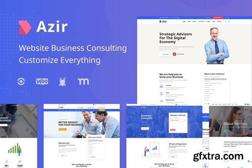 Azir | Consulting Finance Sketch App Tempate