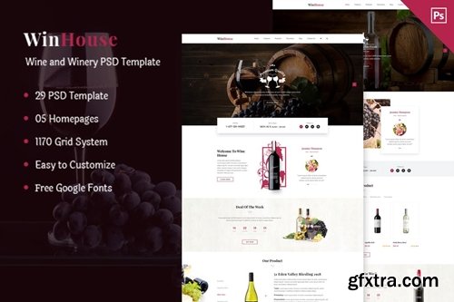 Wizym | Wine & Winery PSD Template