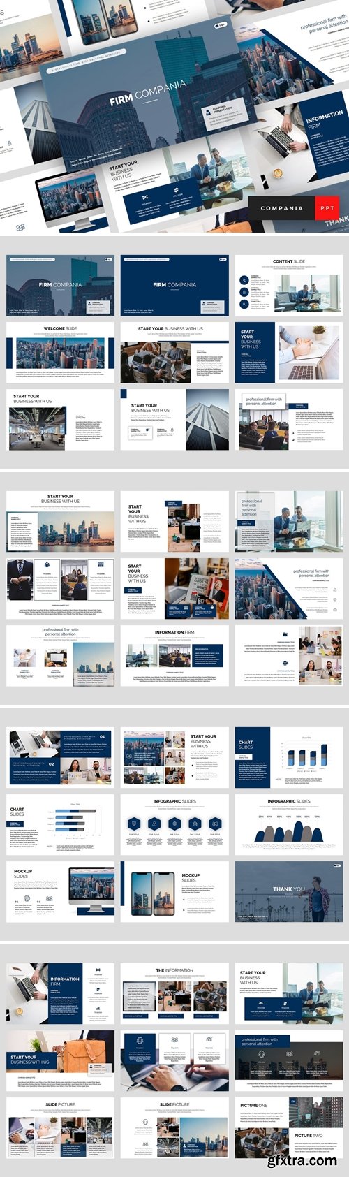 Compania - Firm Powerpoint, Keynote and Google Slides Templates