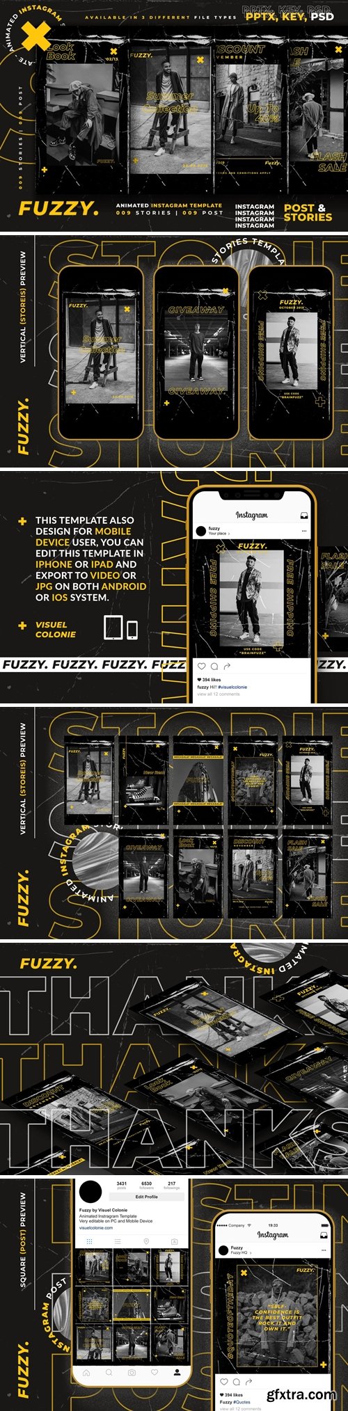 Fuzzy - Animated Instagram Template