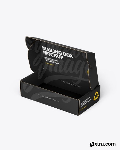 Opened Paper Mailing Box Mockup 49900