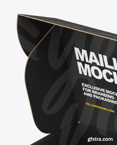 Opened Paper Mailing Box Mockup 49900