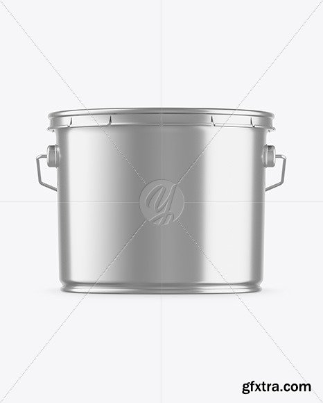 Metallic Paint Bucket Mockup 49864