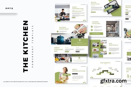 The Kitchen Powerpoint, Keynote and Google Slides Templates