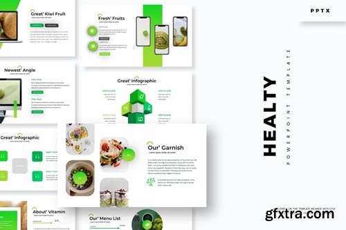 Healty Fruits Powerpoint, Keynote and Google Slides Templates