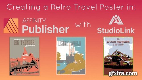 Creating a Retro Travel Poster in Affinity Publisher Using StudioLink