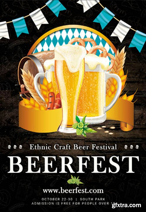 Beer Fest V03002 2019 Premium Psd Flyer Template Gfxtra 