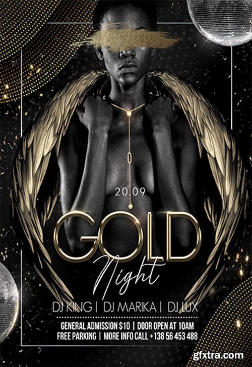 Gold Night V0310 2019 Premium PSD Flyer Template