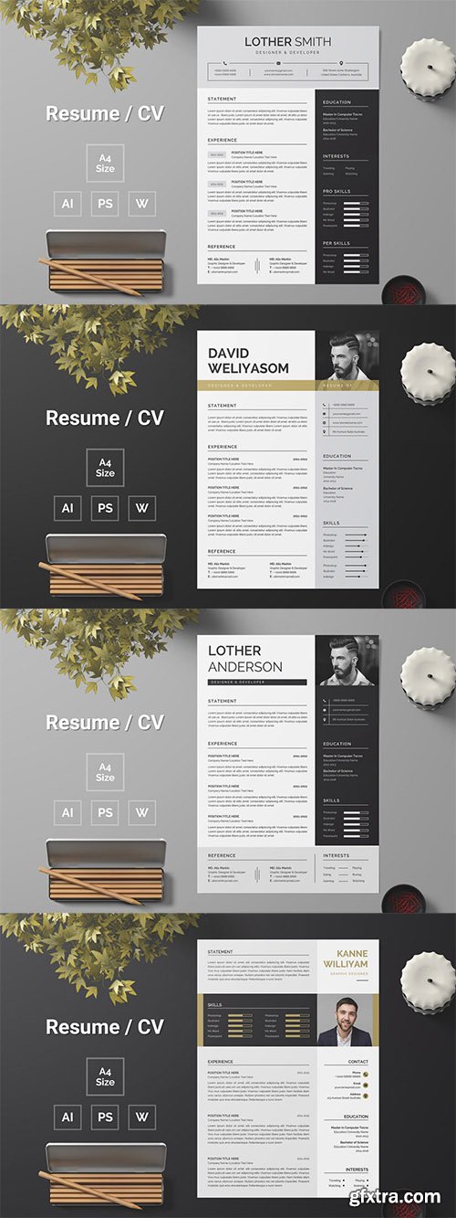 Resume Template 154-157