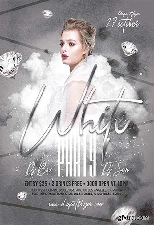 White Party V0310 2019 Premium PSD Flyer Template