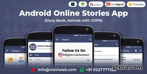 CodeCanyon - Android Online Stories App (Story Book, Admob with GDPR) (Update: 13 September 19) - 7683480