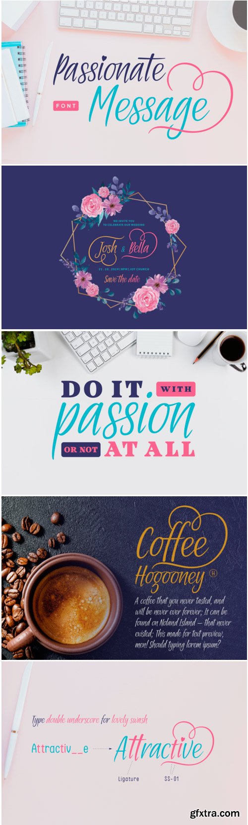 Passionate Message Font