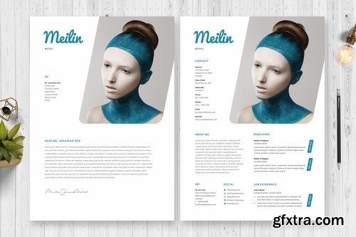 Model Resume CV Template 46