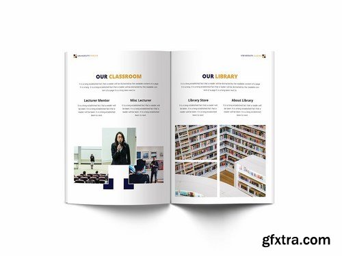 University A4 Brochure Template