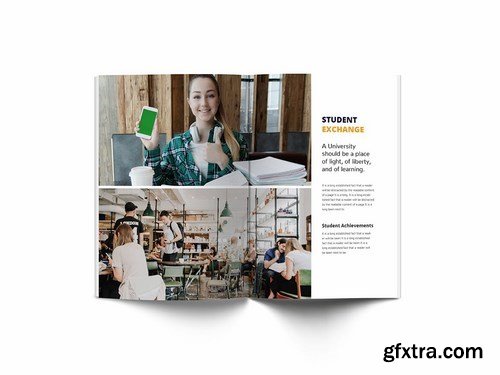 University A4 Brochure Template