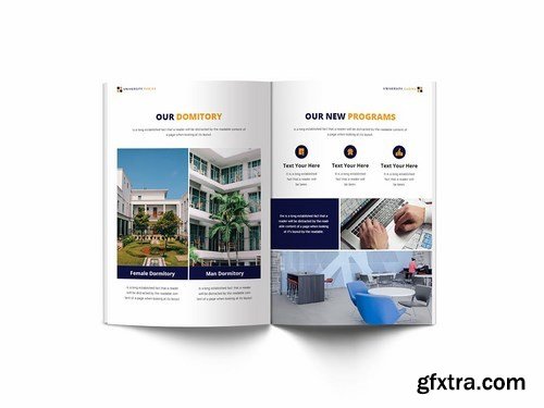 University A4 Brochure Template