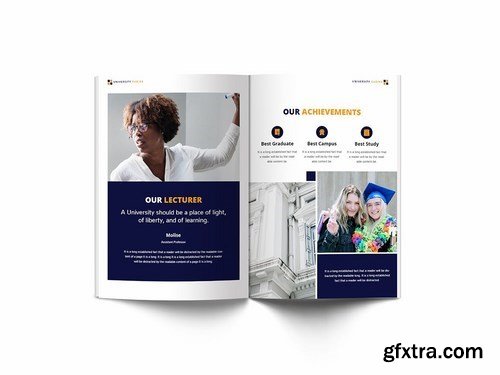 University A4 Brochure Template