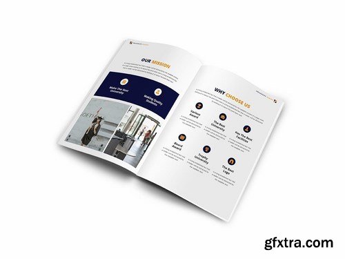 University A4 Brochure Template