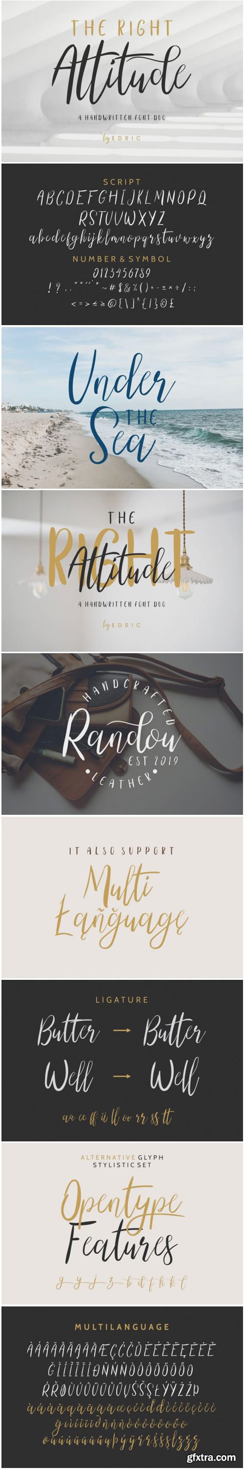 The Right Attitude Duo Font